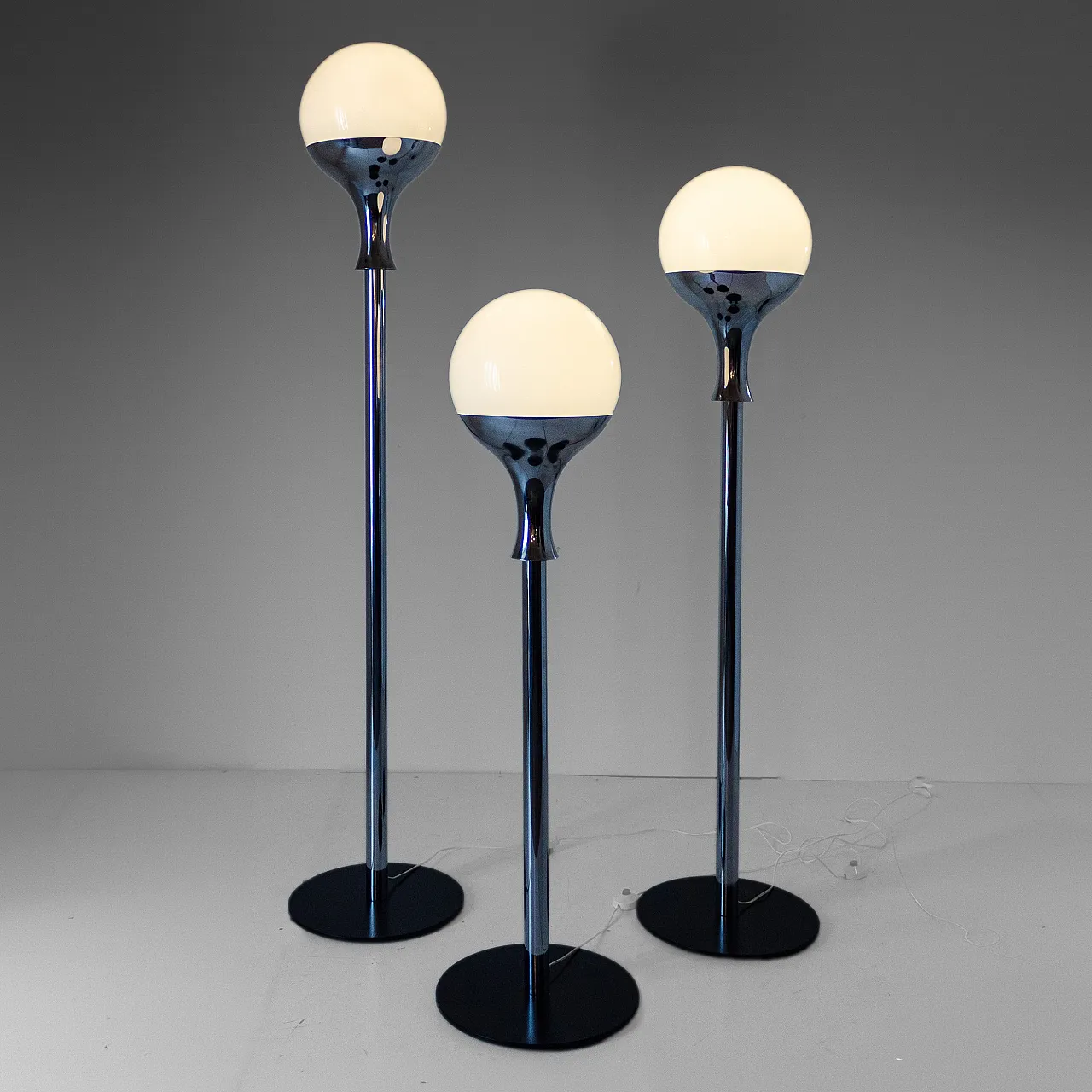 Set of three floor lamps , 70s 1