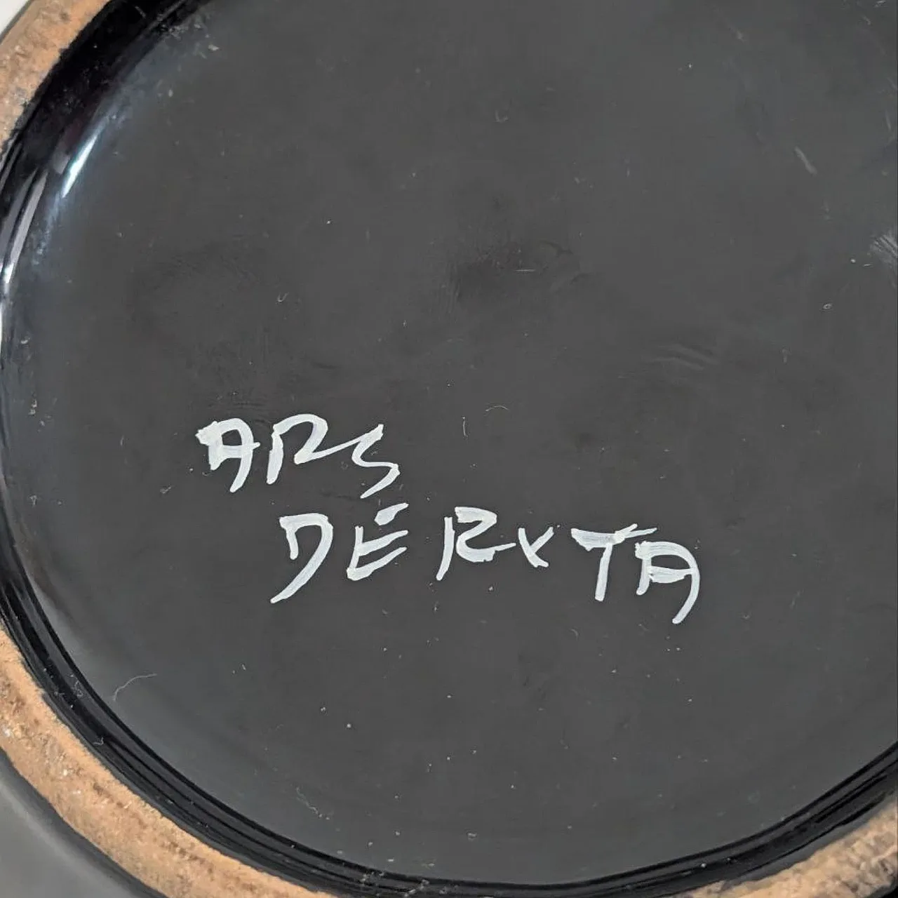 Vaso Piero Dorazio per Deruta in ceramica policroma smaltata, anni ’80 6