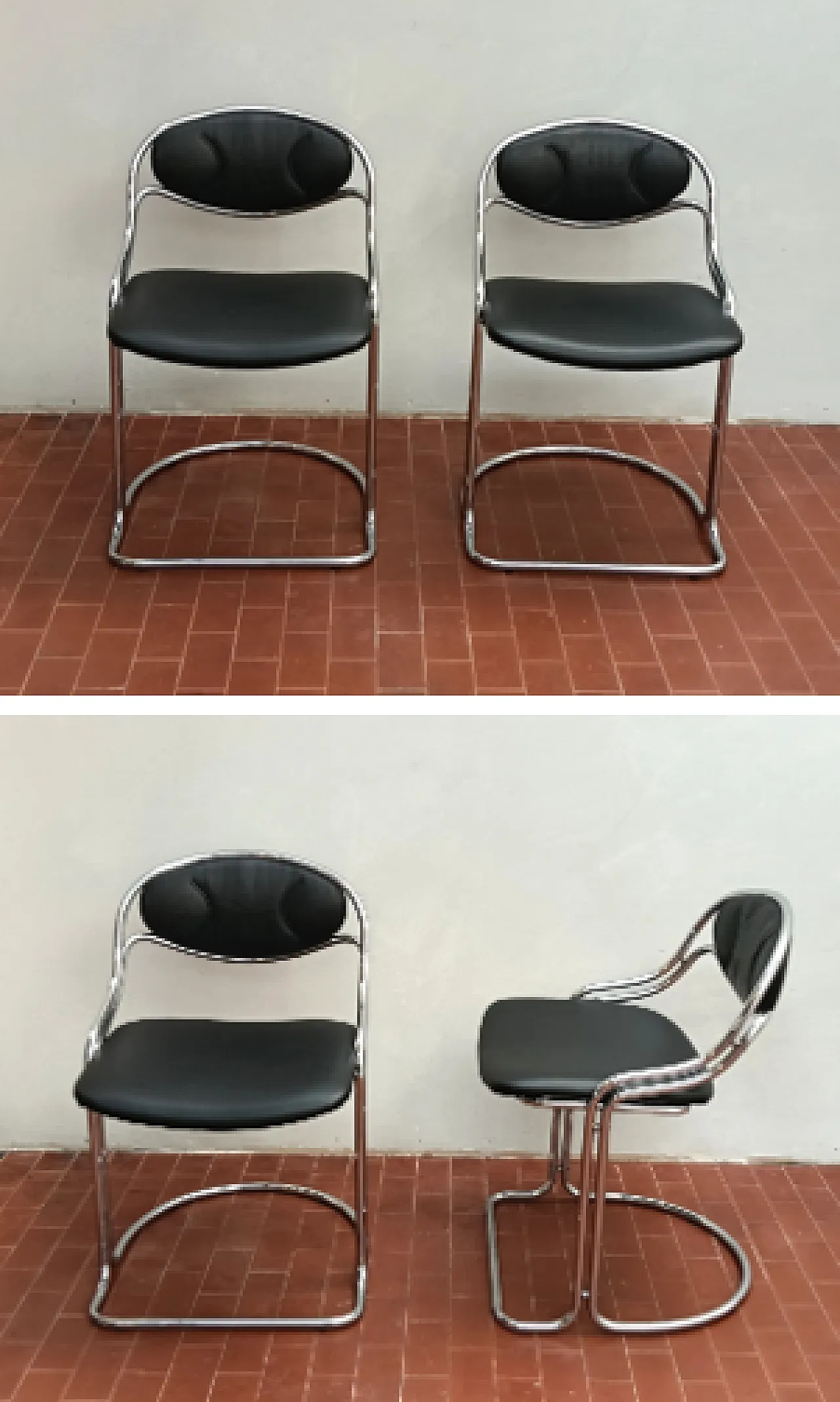 Coppia di sedie nello stile Bauhaus, anni '70 25