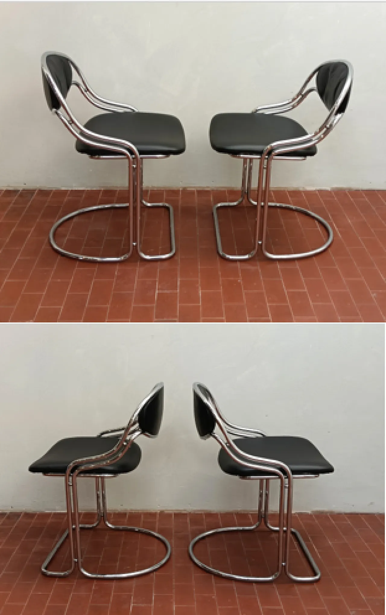 Coppia di sedie nello stile Bauhaus, anni '70 26