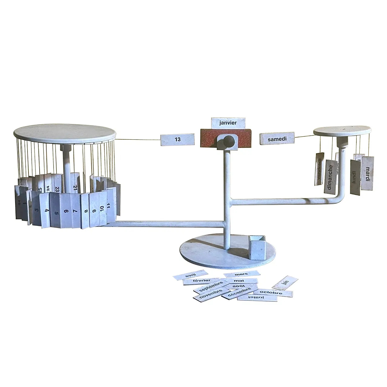 Perpetual Magnetic Tite Calendar by Paolo Tilche for Arform, 1950s 1