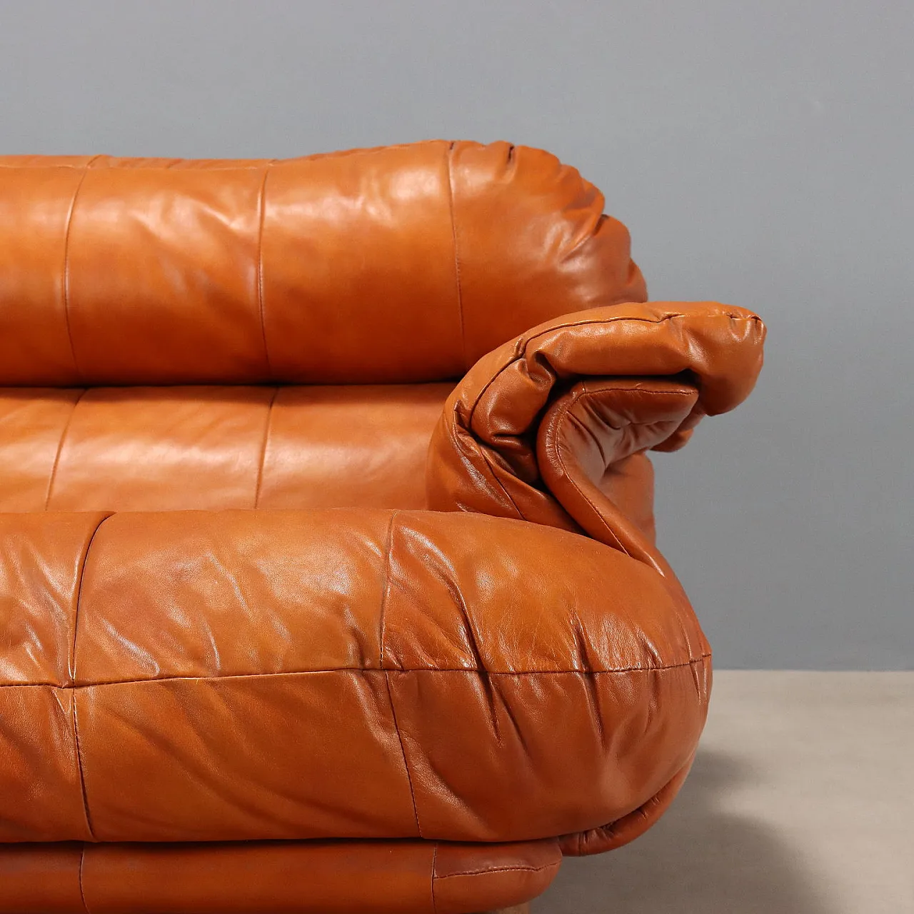 Divano in legno e pelle, '900 4