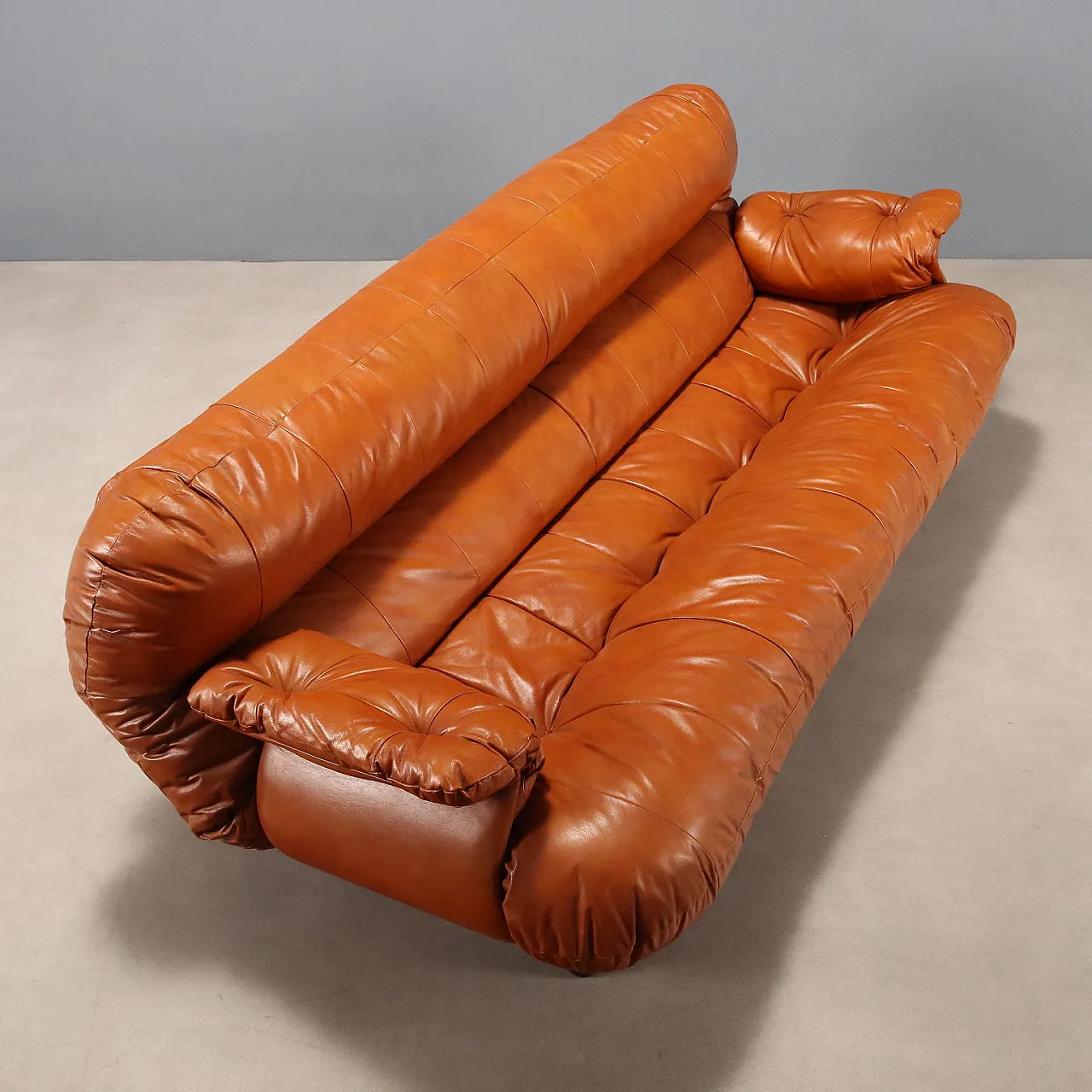 Divano in legno e pelle, '900 7