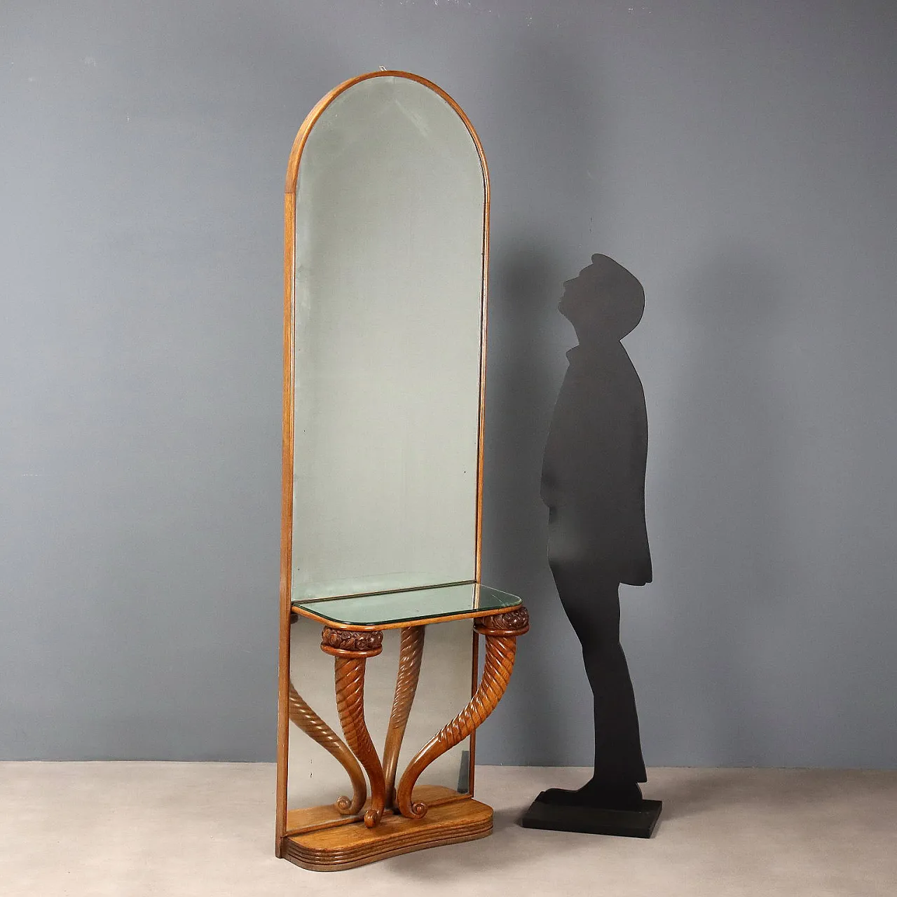 Consolle in rovere, primo '900 3