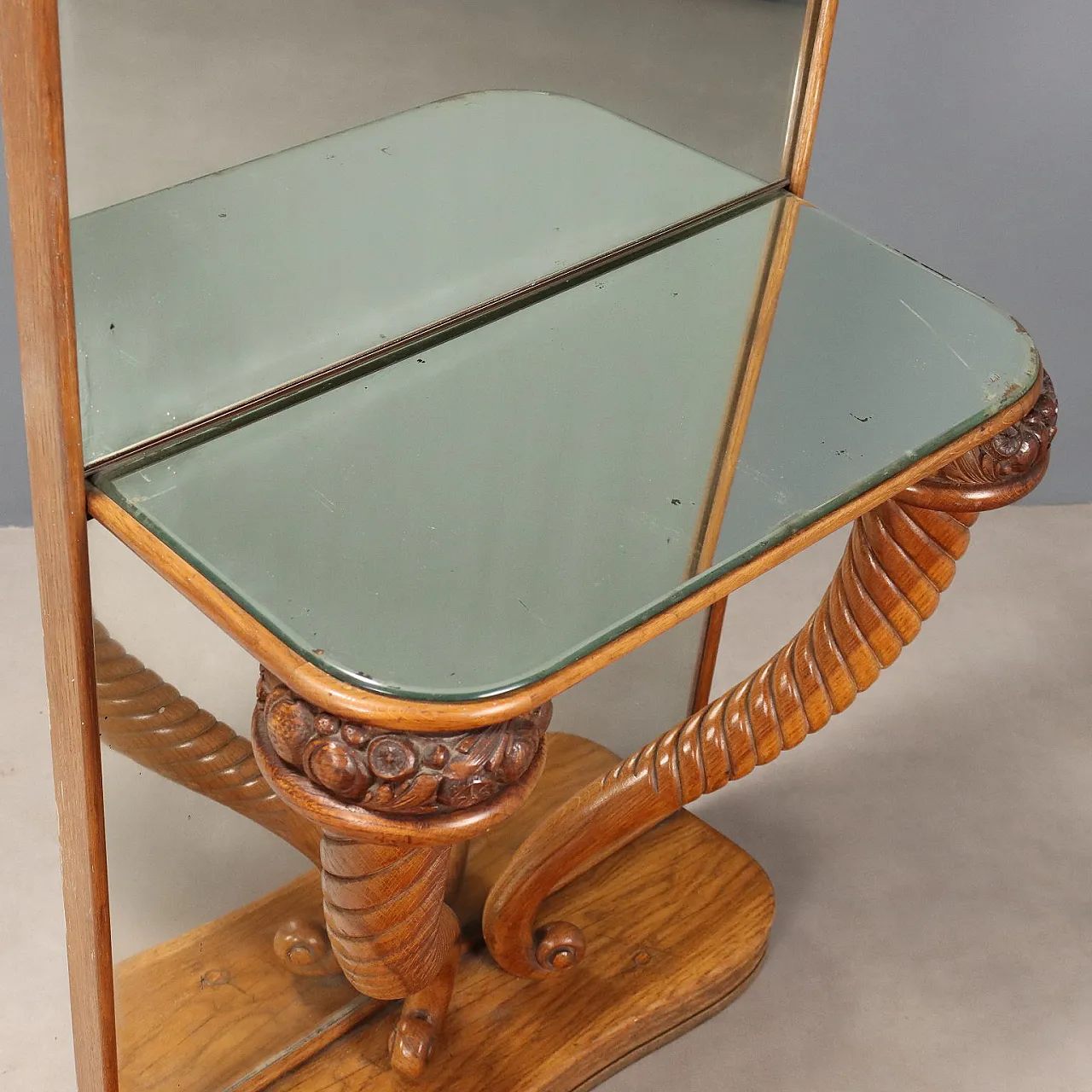 Consolle in rovere, primo '900 5