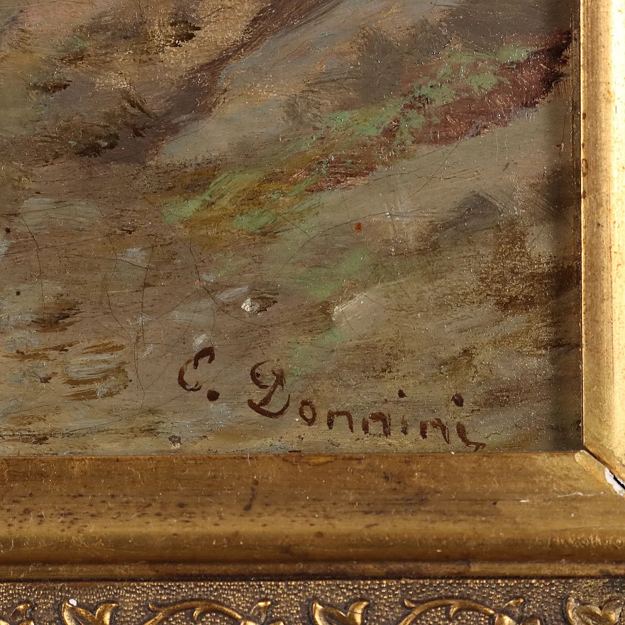 Emilio Donnini, olio su tela, '800 8