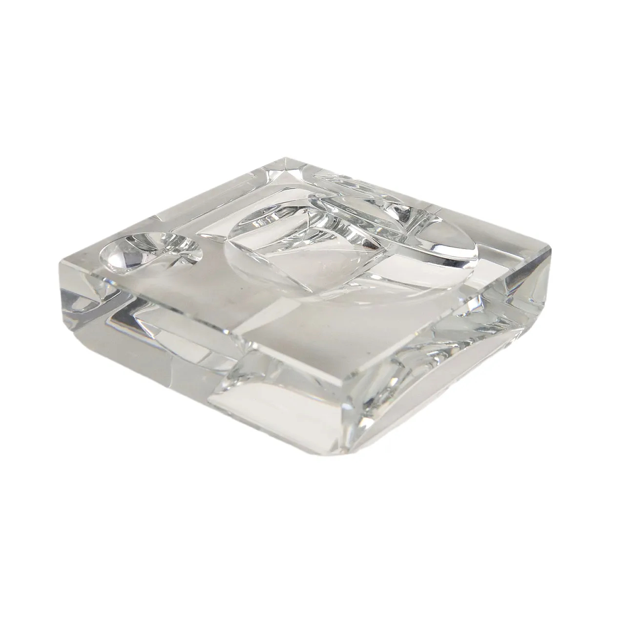 Baccarat crystal tray, late 20th century 1