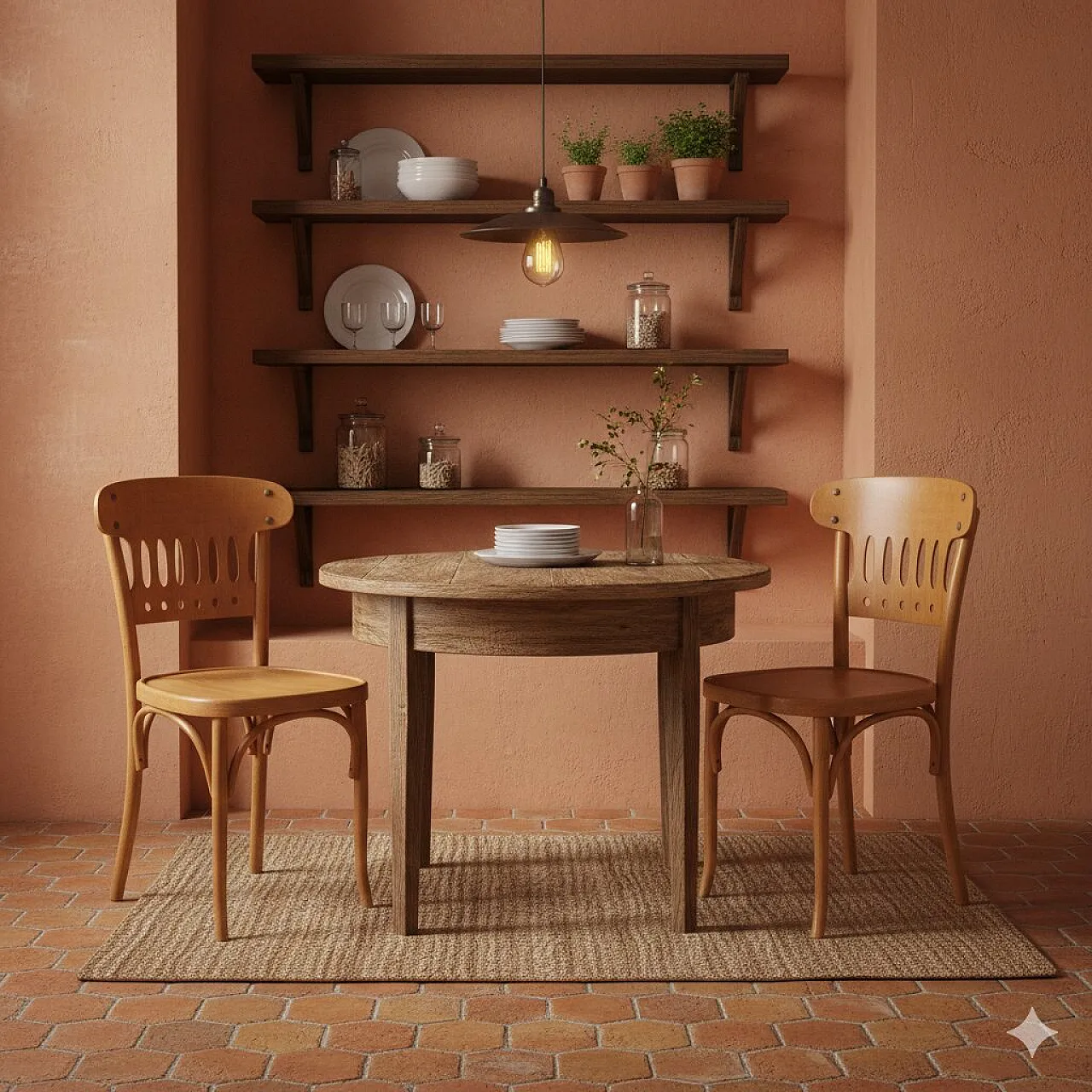 Coppia di sedie in faggio curvato con schienali traforati, '900 2