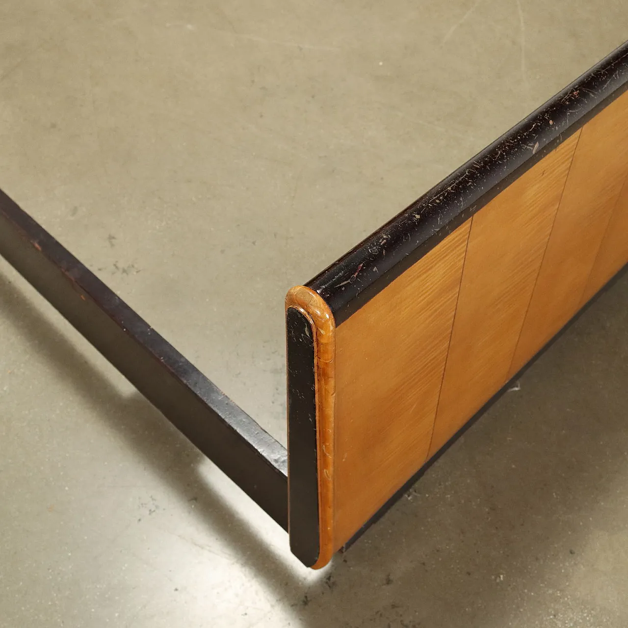 Letto matrimoniale in mogano impiallacciato, primo '900 5