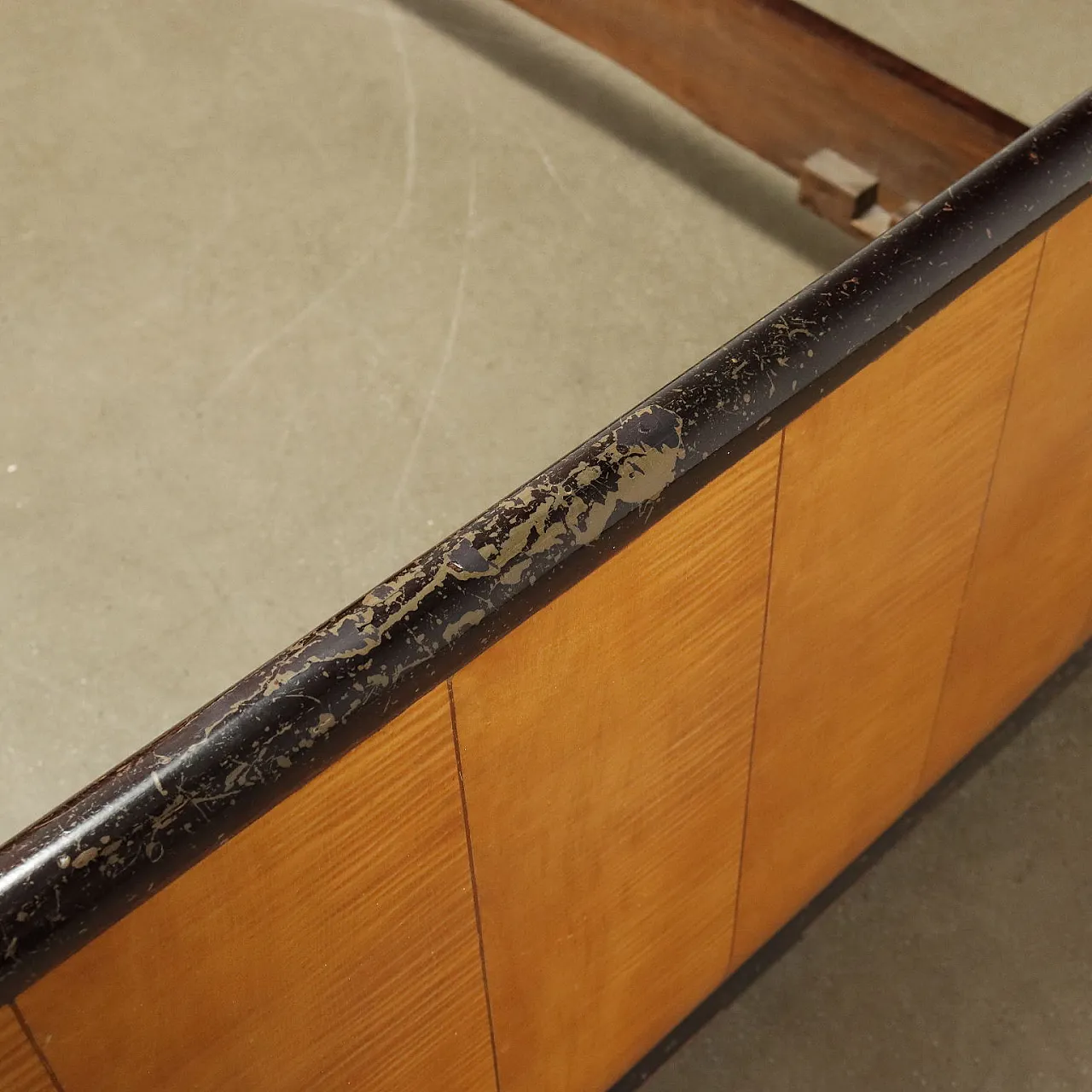 Letto matrimoniale in mogano impiallacciato, primo '900 6