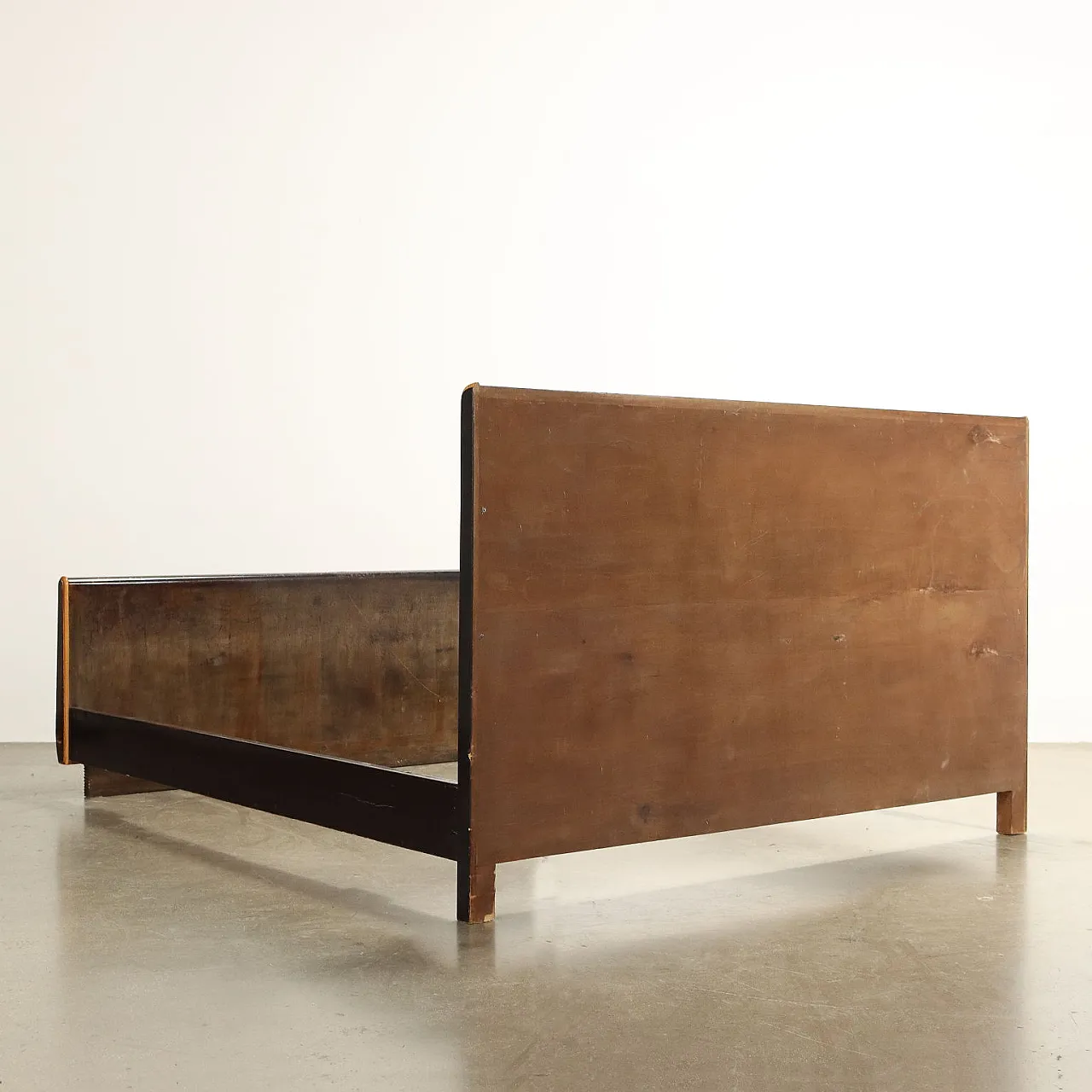 Letto matrimoniale in mogano impiallacciato, primo '900 10