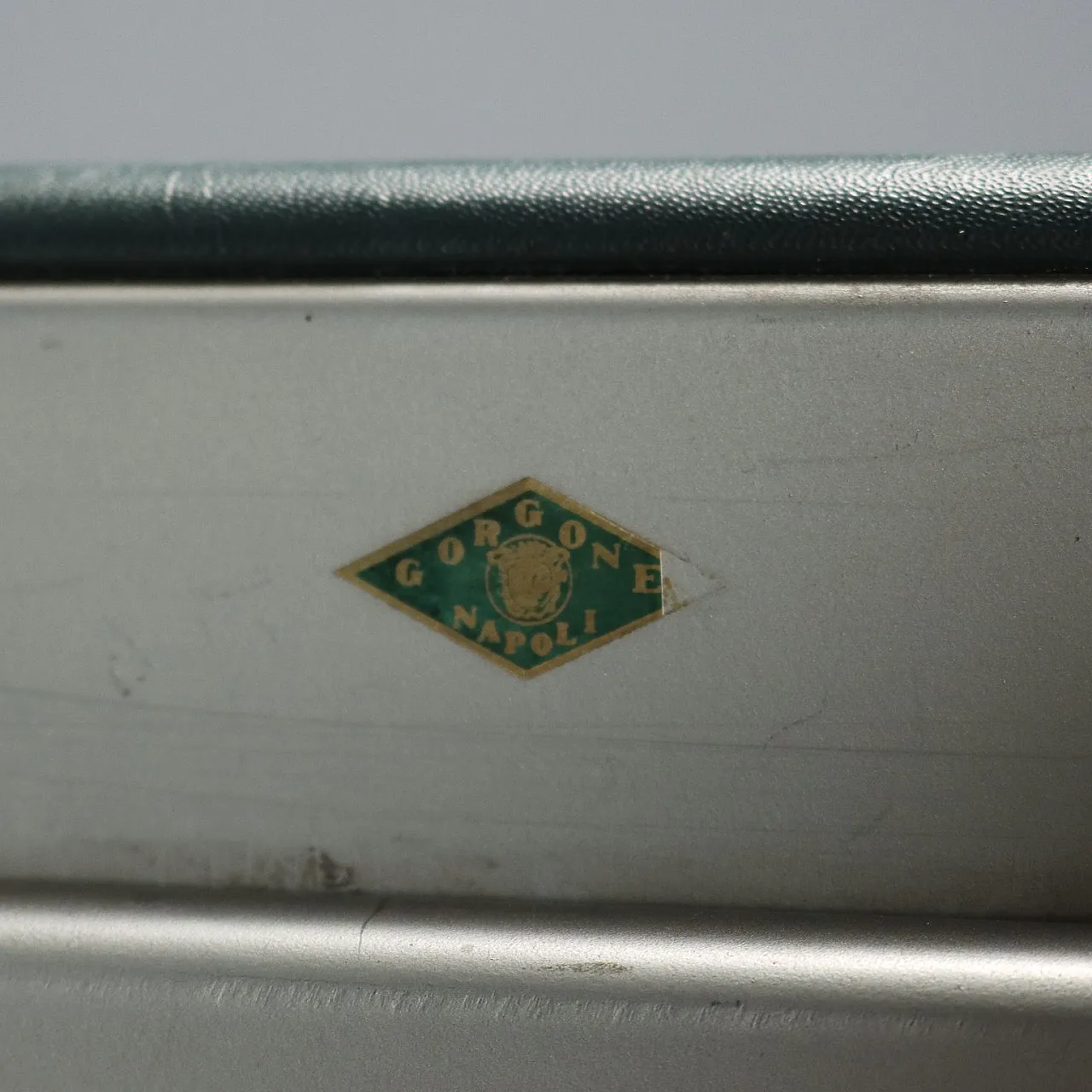 Gray metal filing cabinet with four drawers, late 20th century 6