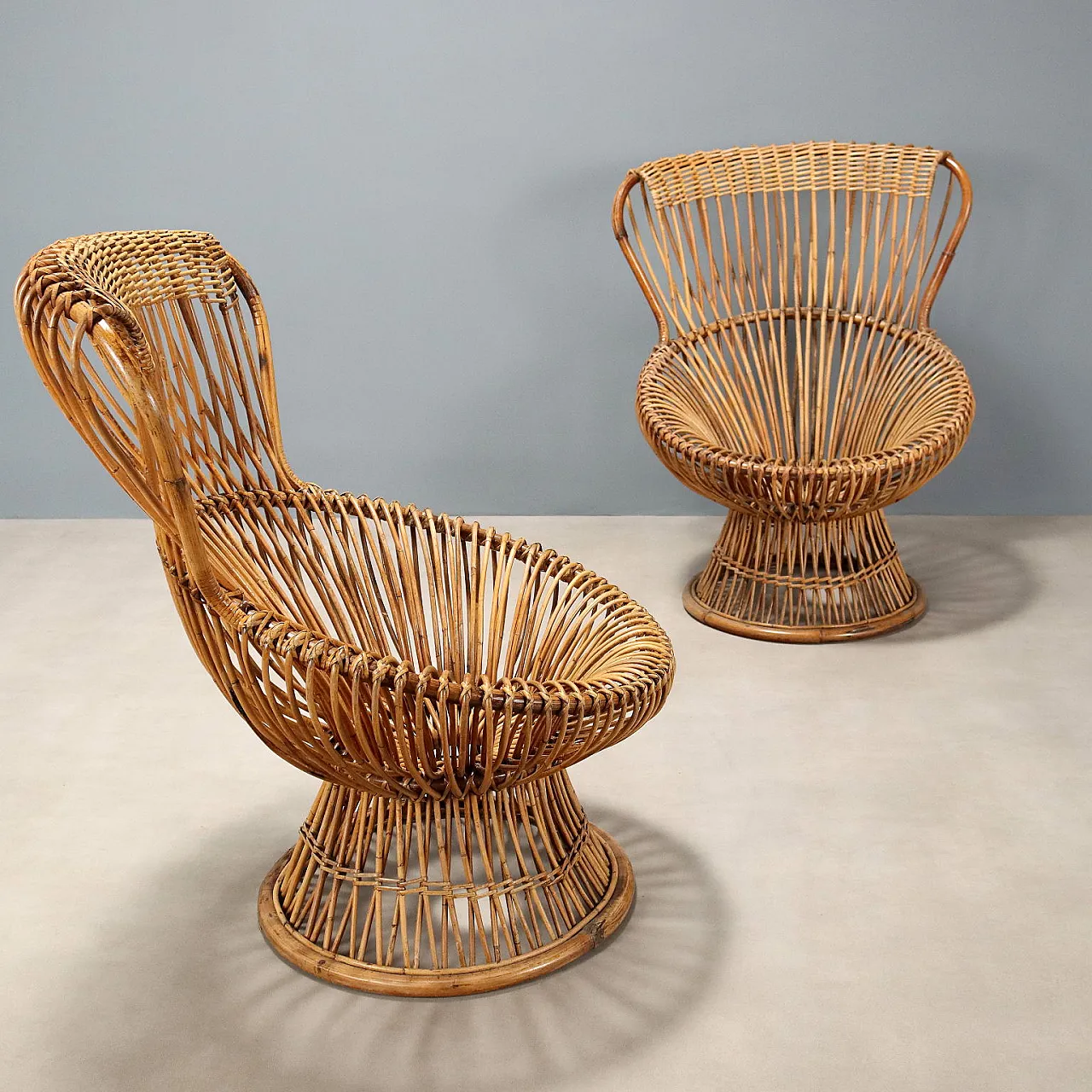 Pair of armchairs Margherita by Franco Albini, 1950s 1