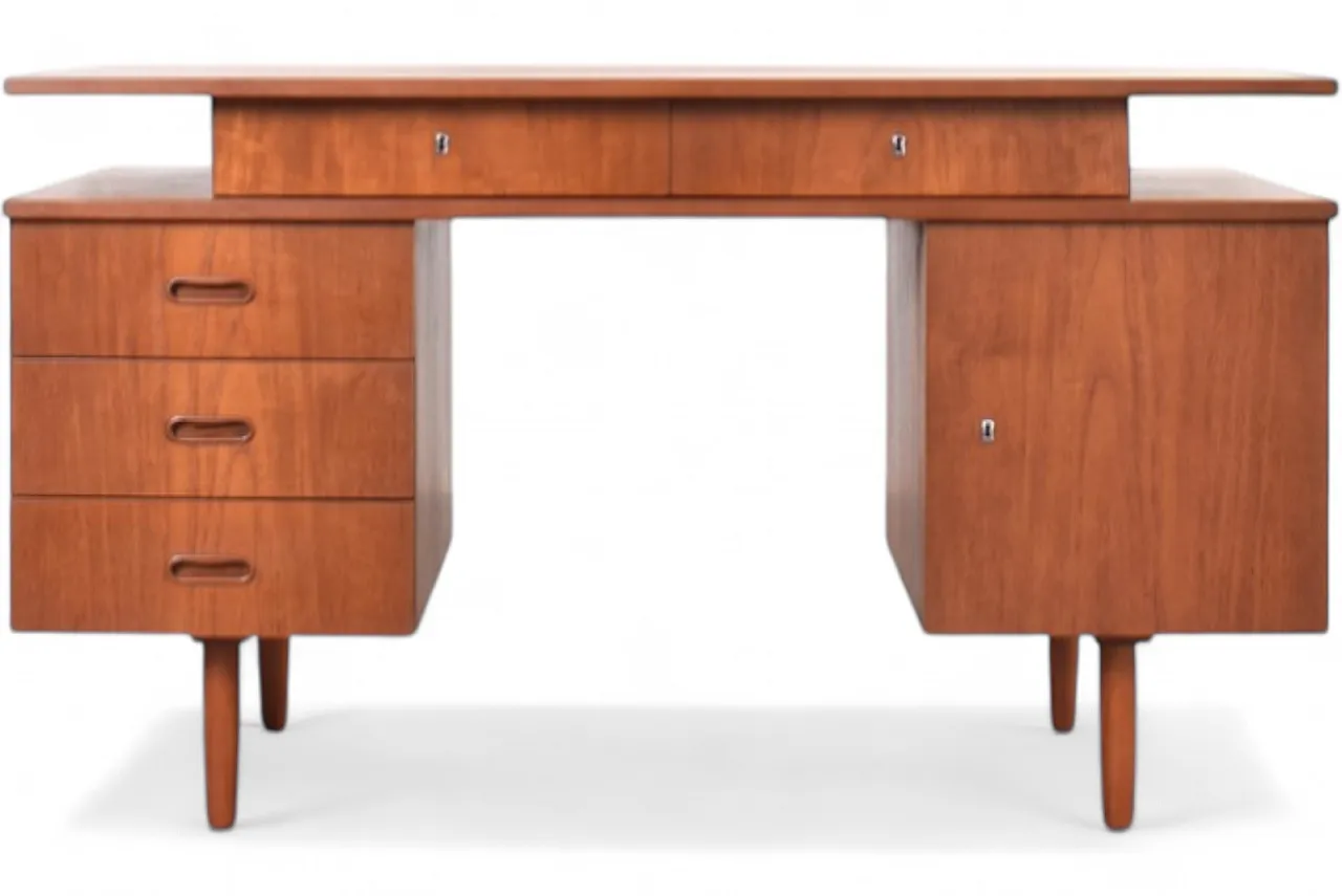 Scrivania Mid-Century in teak, anni '60 19