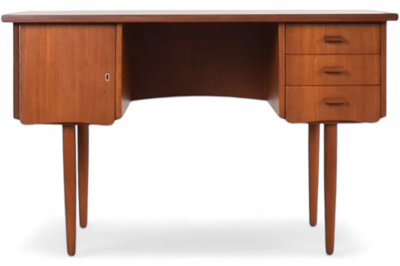 Scrivania Mid-Century in teak, Danimarca, anni '60 21