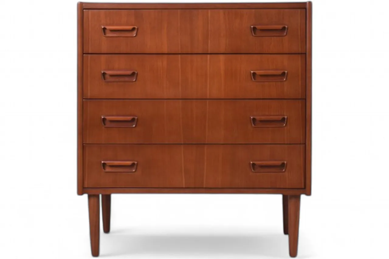 Cassettiera Mid-Century in teak, Danimarca, anni '60 16