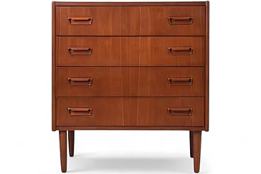 Cassettiera Mid-Century in teak, Danimarca, anni '60