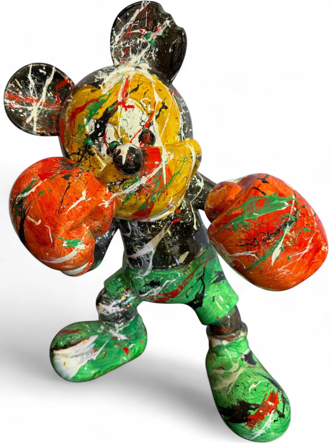 Topolino Boxe di Silvio Formichetti in resina, anni 2000 13