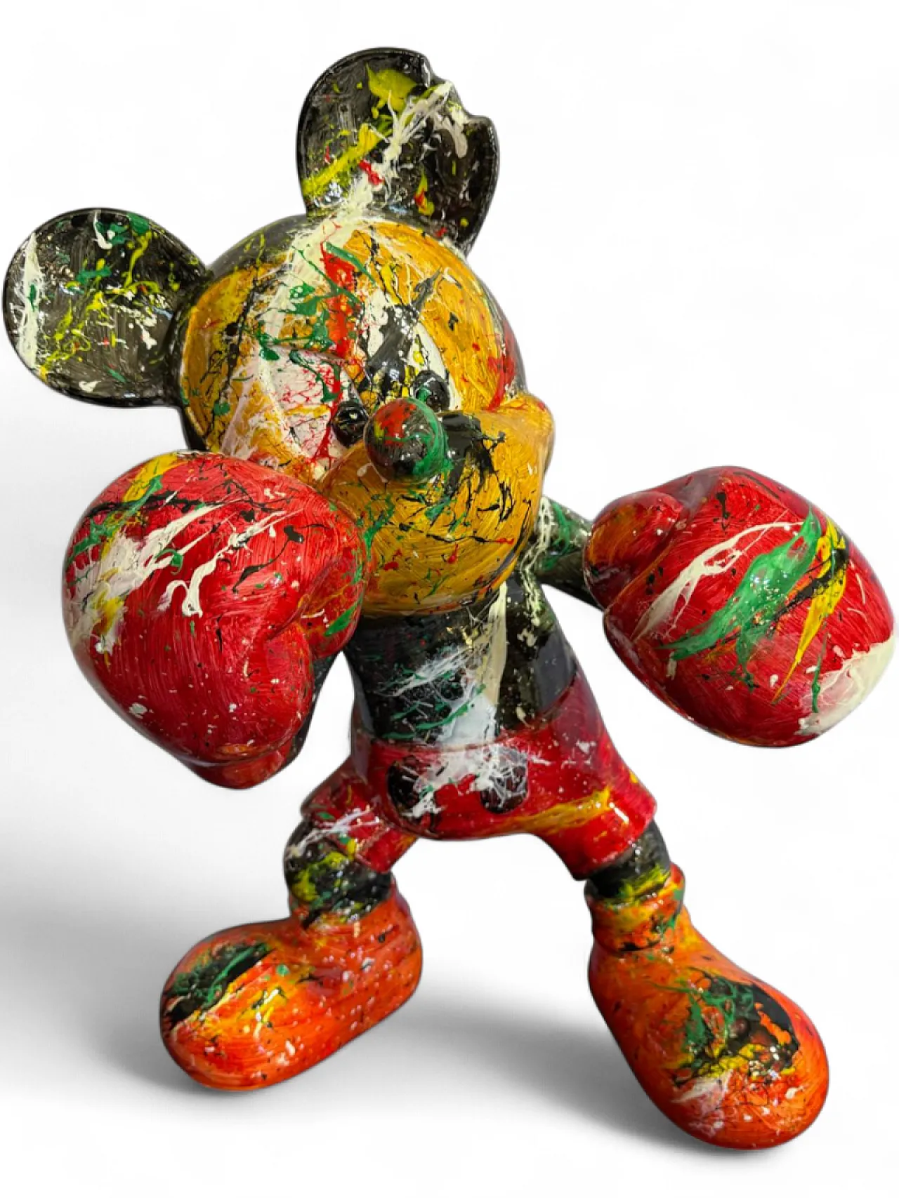 Topolino Boxe di Silvio Formichetti in resina, anni 2000 13