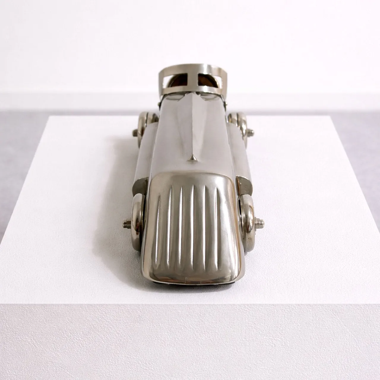 3 Italian Art Deco Futuristic Cast Metal Cars, 30s 2