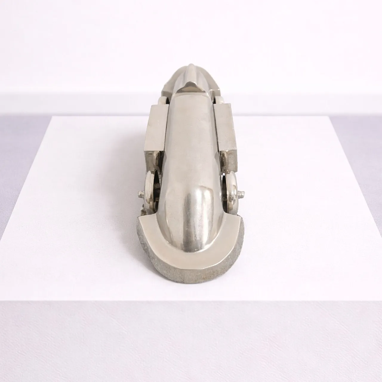 3 Italian Art Deco Futuristic Cast Metal Cars, 30s 4