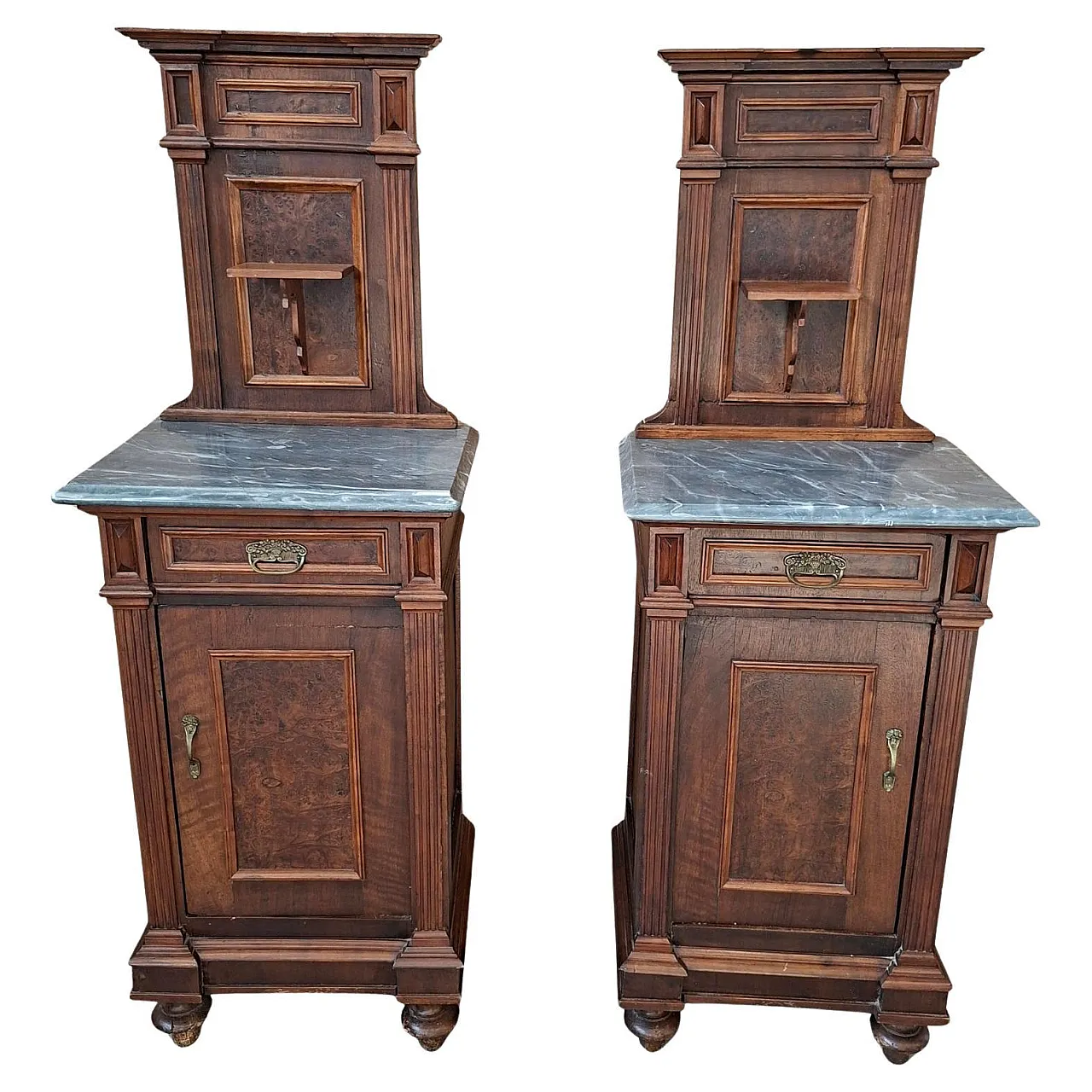 Couple of bedside tables, late 19th century 1
