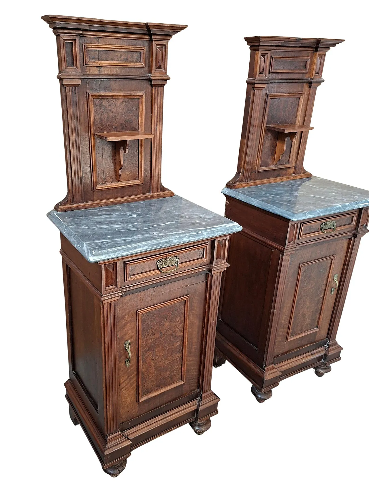 Couple of bedside tables, late 19th century 3
