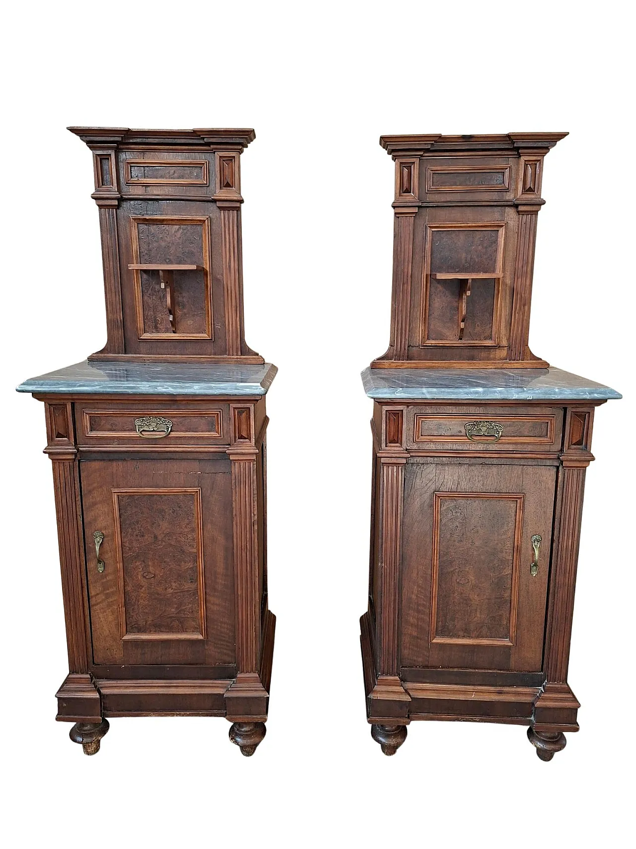 Couple of bedside tables, late 19th century 5