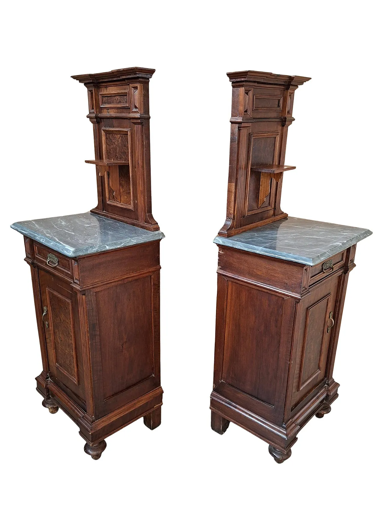 Couple of bedside tables, late 19th century 12