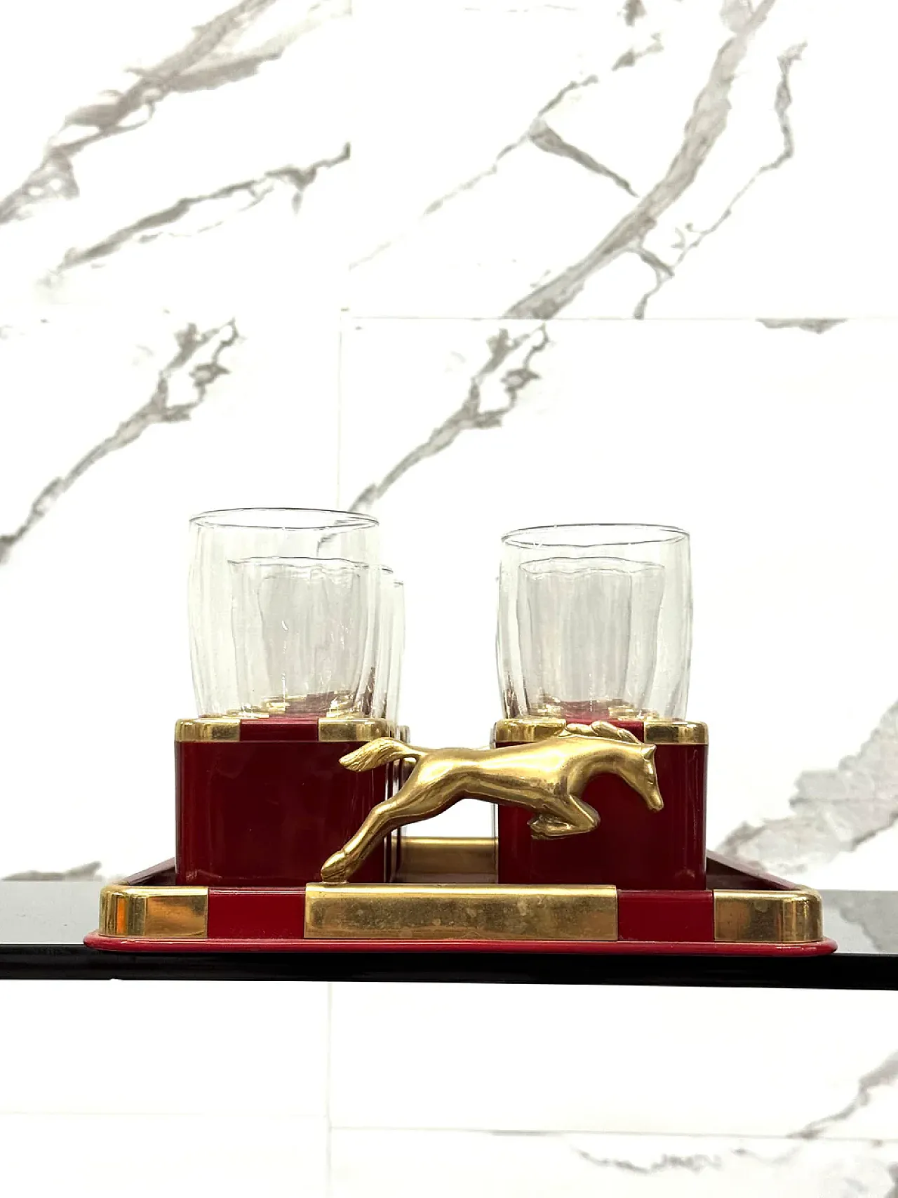 6 Bicchieri con vassoio Hans Turnwald, anni '70 5