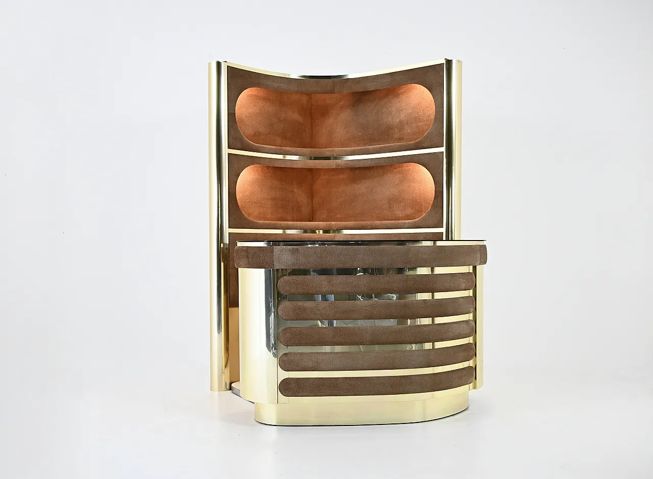 Bar set attributed to Willy Rizzo, 1970s 2