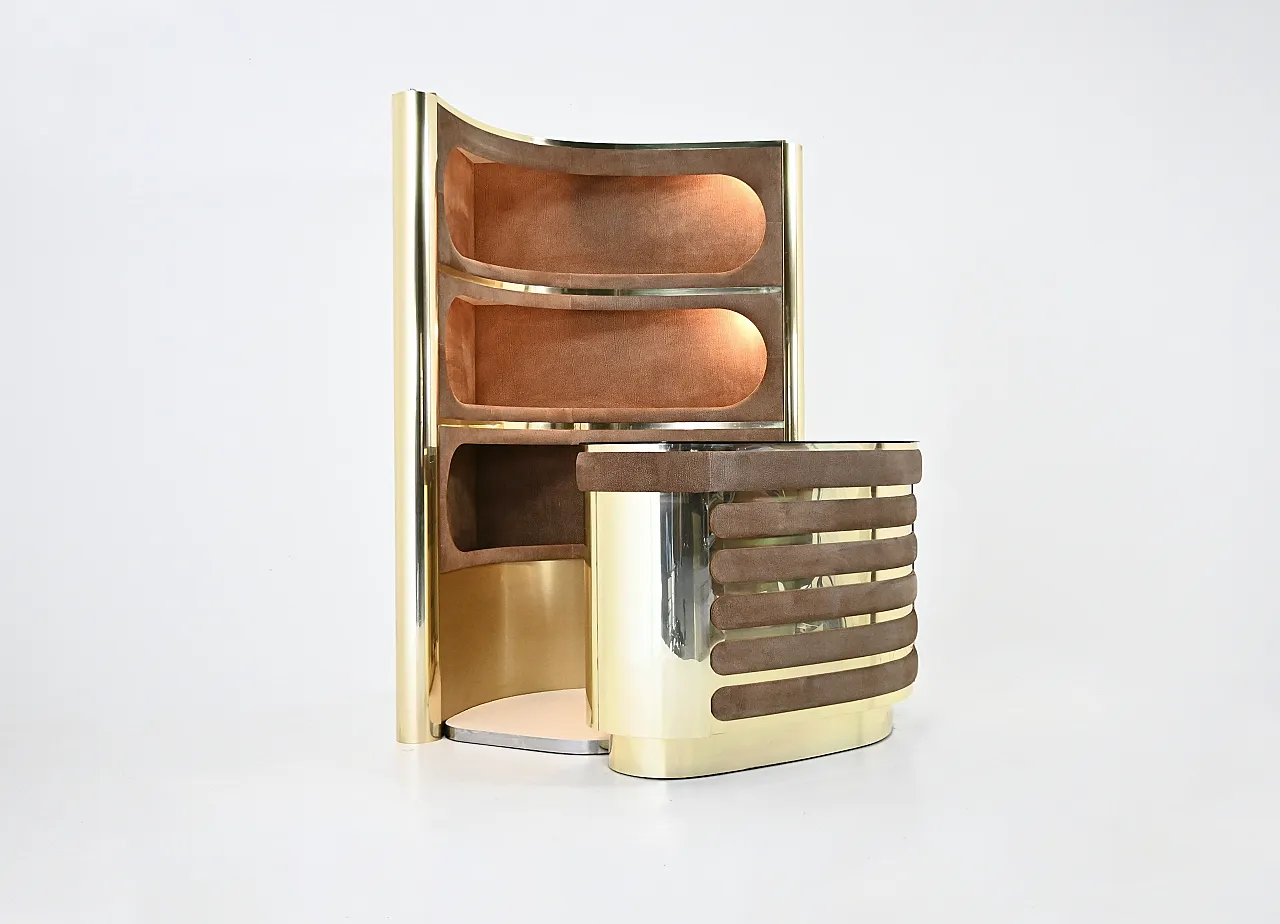 Bar set attributed to Willy Rizzo, 1970s 4