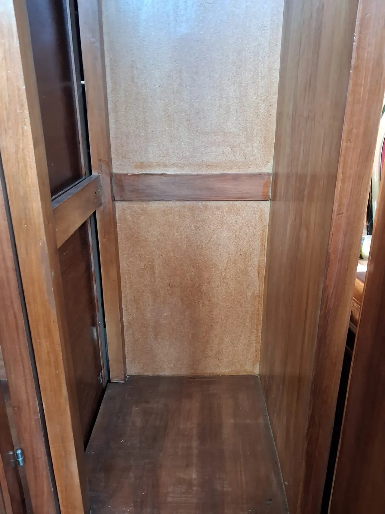 Armadio Art Déco in radica di noce con anta a specchio, anni '30 7