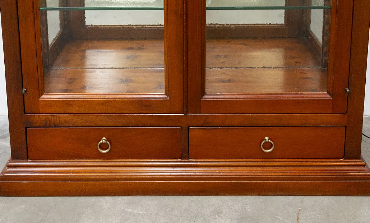Walnut wood display case, 2000s 5