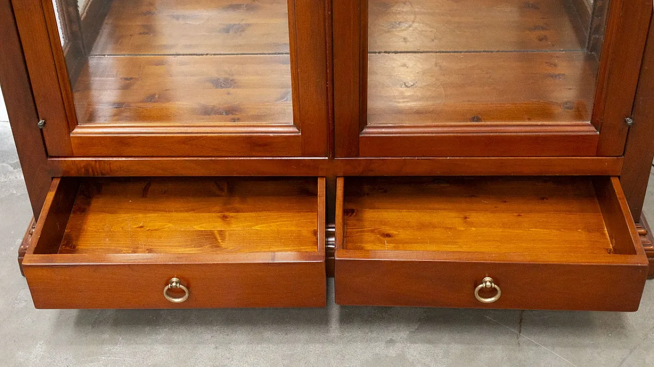 Walnut wood display case, 2000s 6