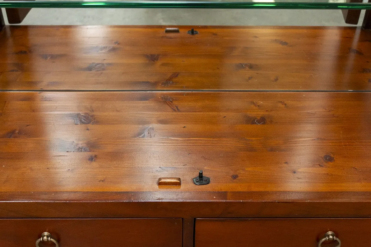 Walnut wood display case, 2000s 9