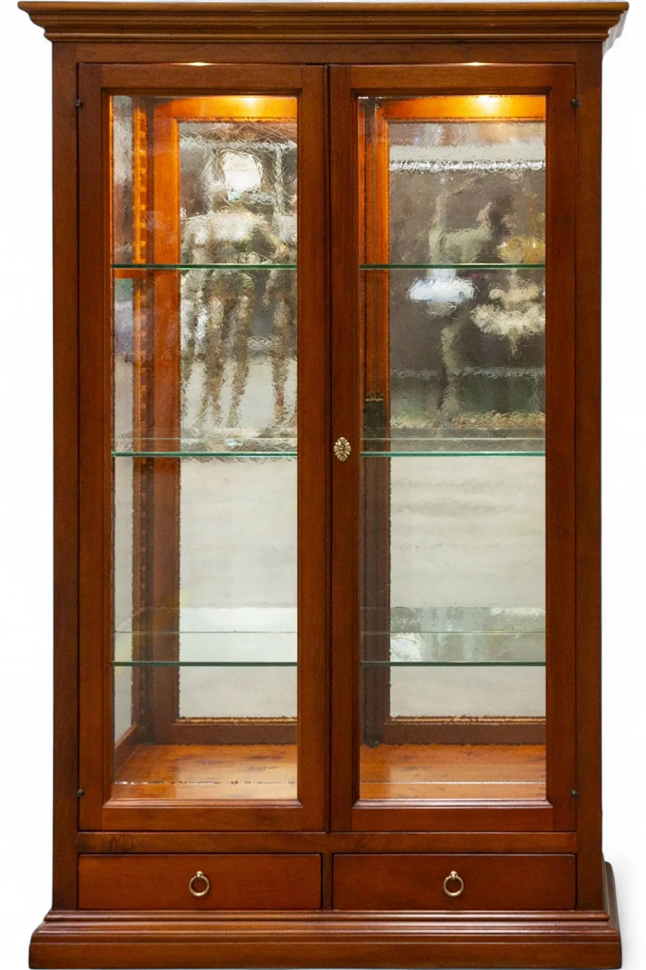 Walnut wood display case, 2000s 18