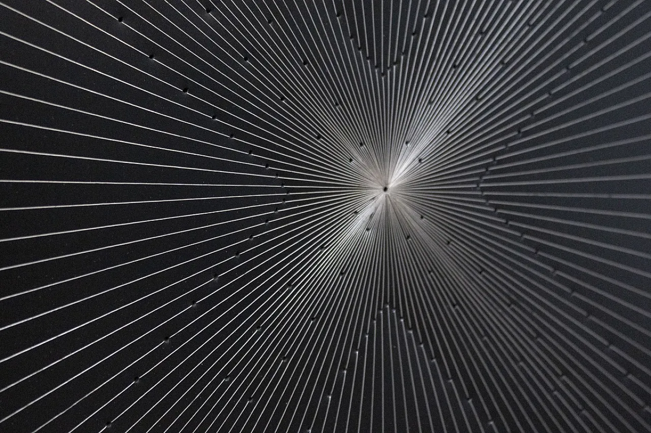 Peck Blenda, opera su pannello in alluminio, anni '70 2