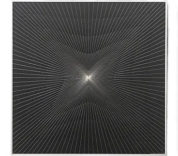 Peck Blenda, work on aluminum panel, 1970s
