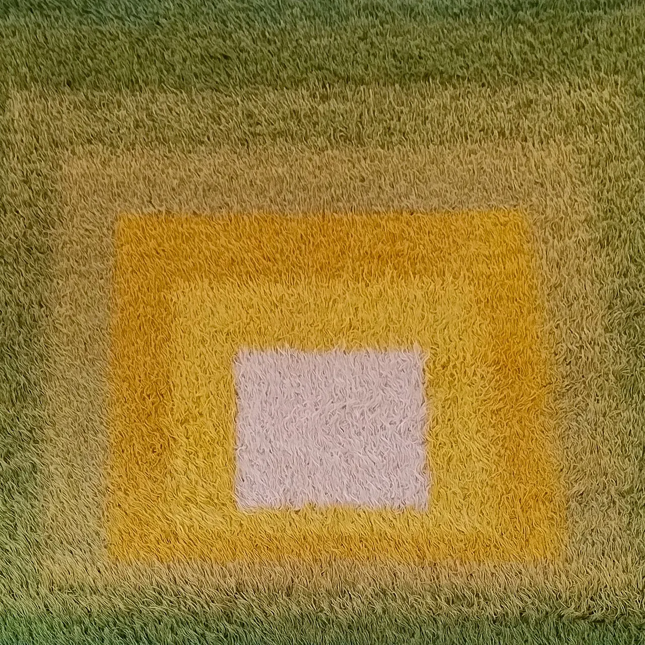 Mid-Century Modern Homage to the Square shag rug, 1970s 4