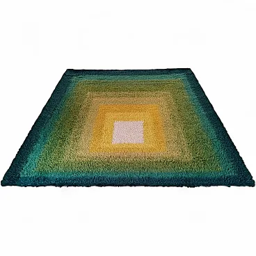 Mid-Century Modern Homage to the Square shag rug, 1970s