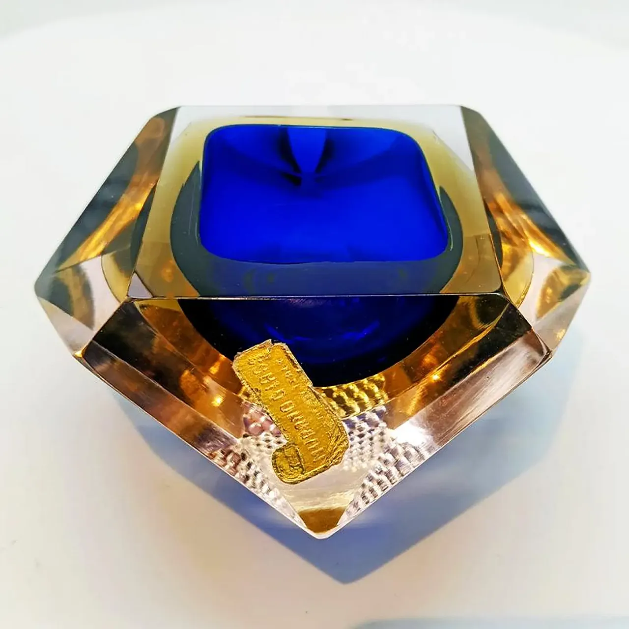 Posacenere in vetro di Murano di Flavio Poli per Seguso, anni '60 1