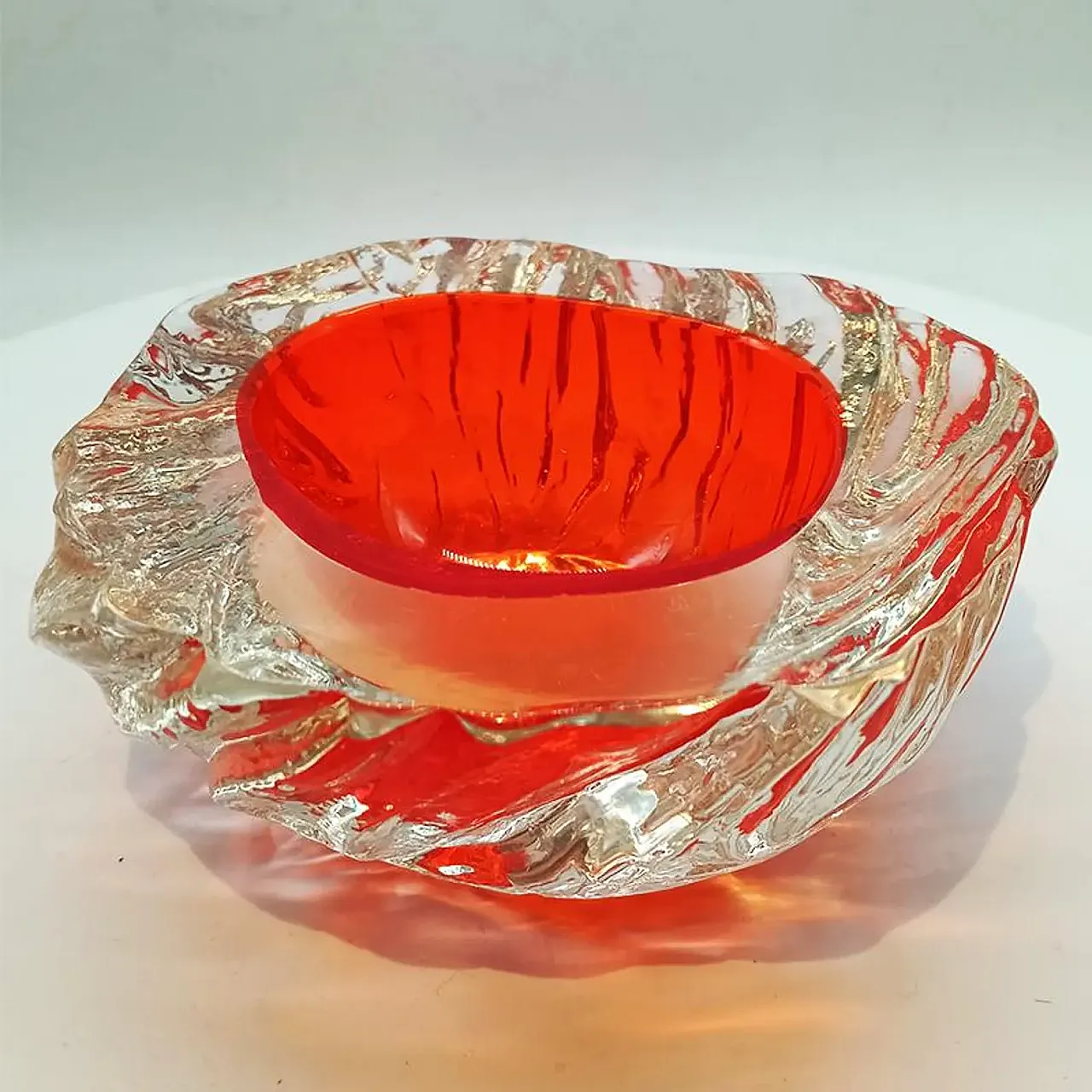 Posacenere in vetro di Murano di Flavio Poli per Seguso, anni '60 1