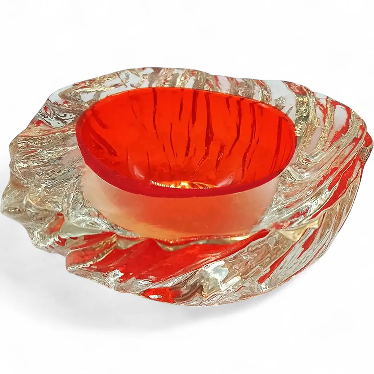 Posacenere in vetro di Murano di Flavio Poli per Seguso, anni '60 11