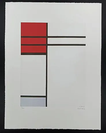 Piet Mondrian limited series lithograph, 1970s