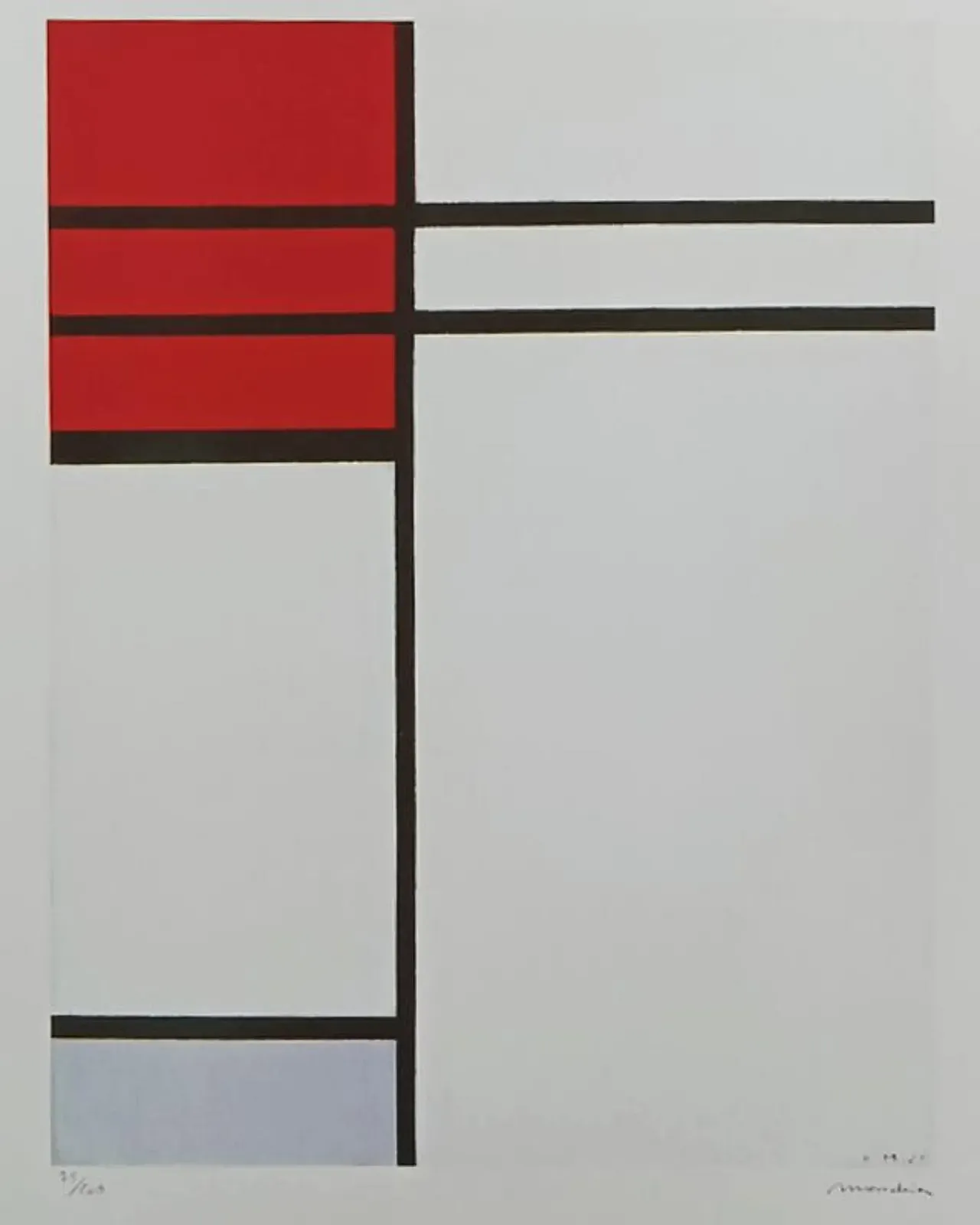 Piet Mondrian limited series lithograph, 1970s 2
