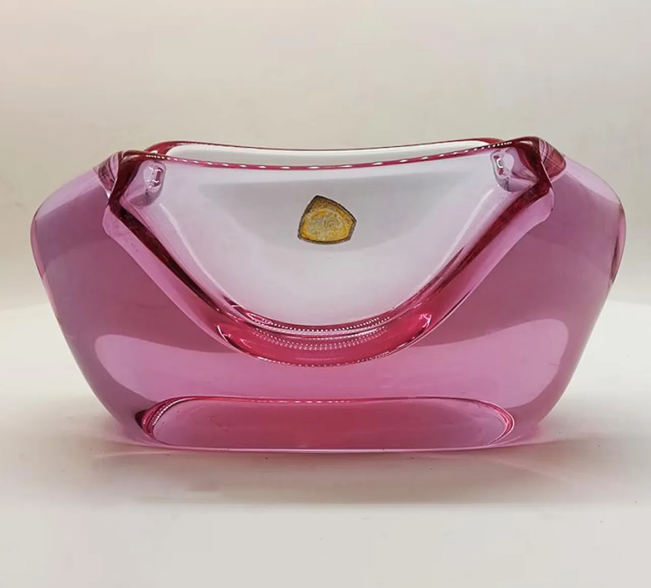 Posacenere viola in vetro di Murano, anni '50 1