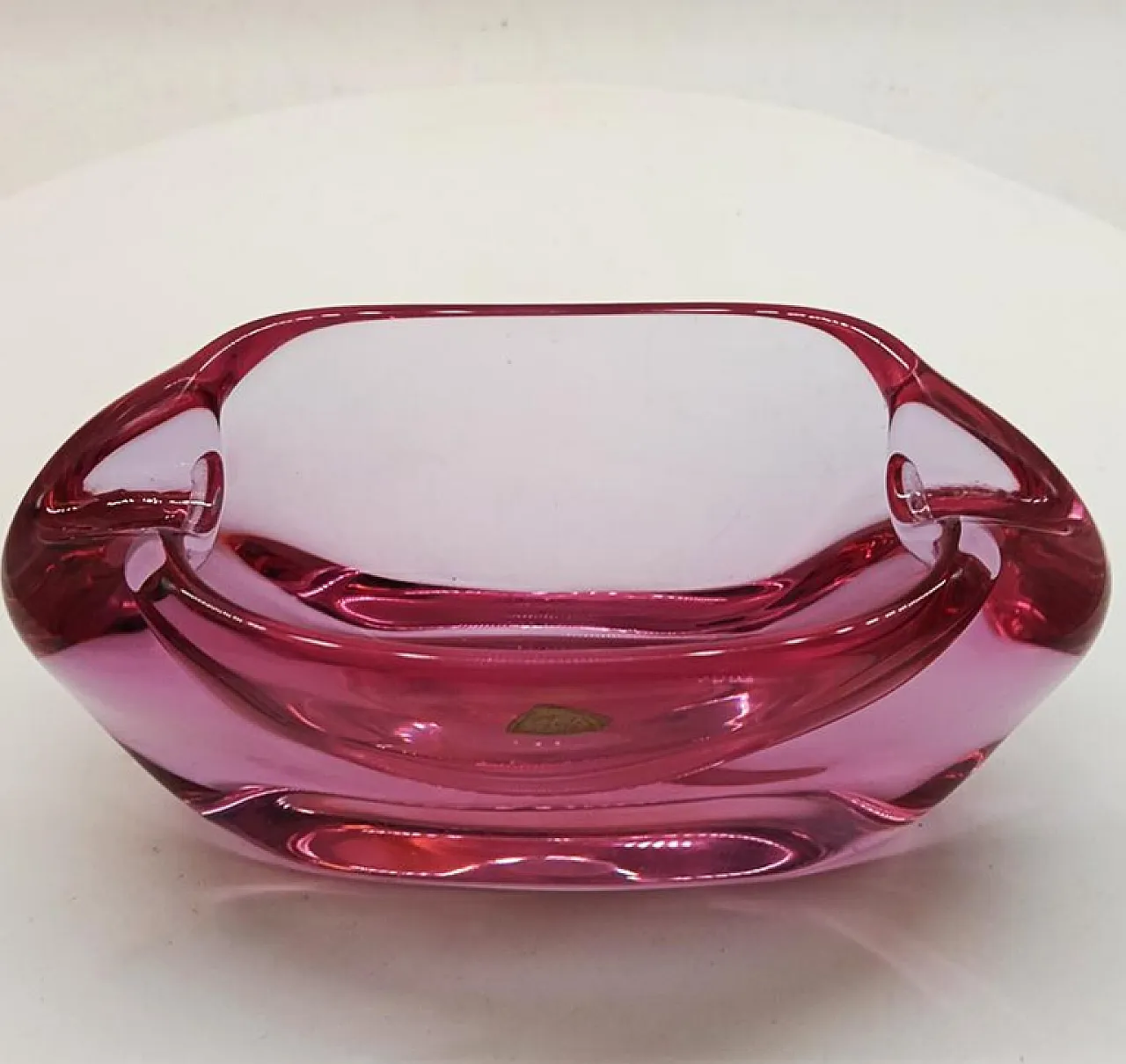 Posacenere viola in vetro di Murano, anni '50 2