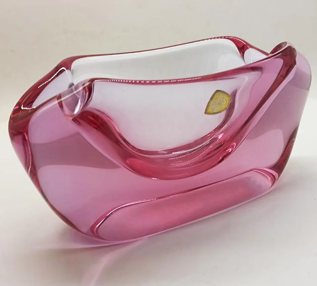 Posacenere viola in vetro di Murano, anni '50 3