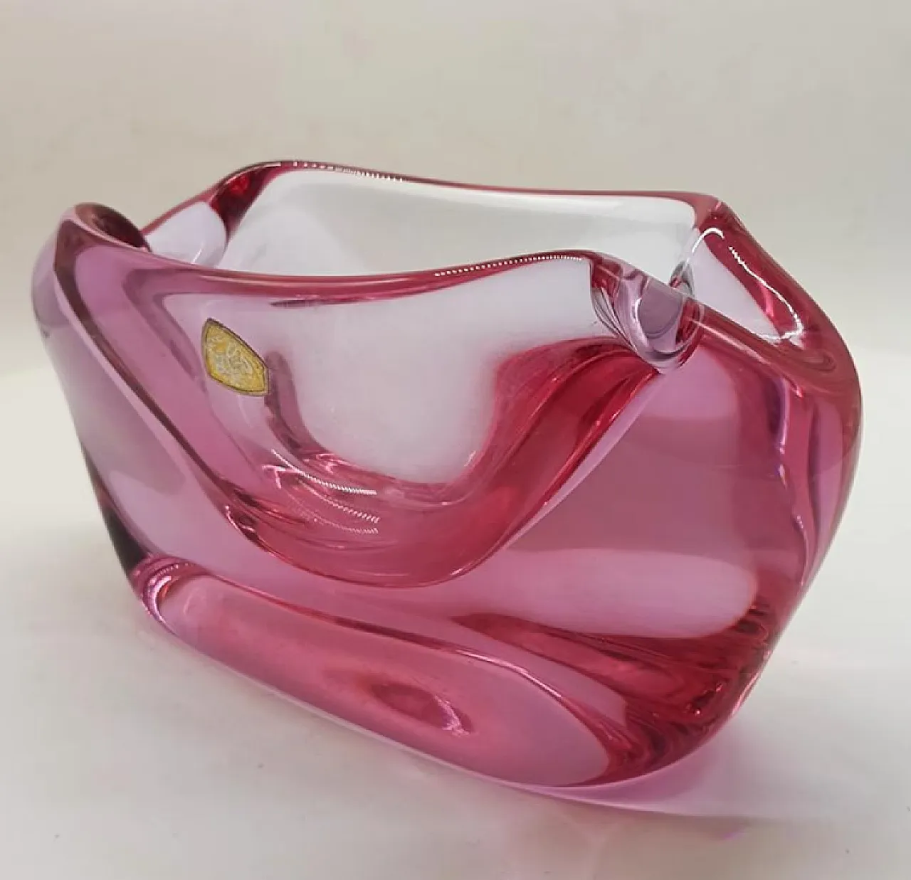 Posacenere viola in vetro di Murano, anni '50 4